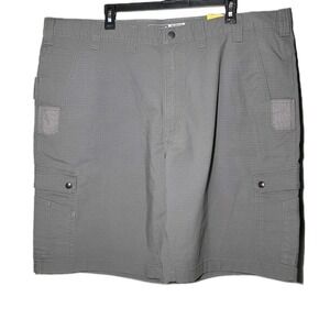 Carhartt Men's Gray Rugged Flex Relaxed Fit Canvas Work Shorts Regular Size 44